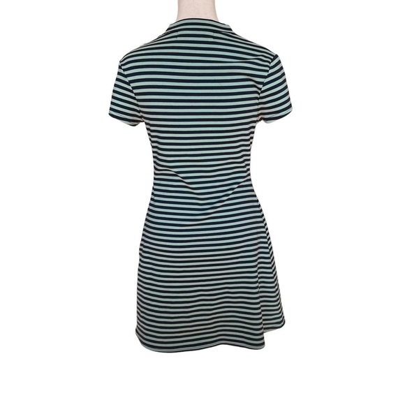 FREE PEOPLE Striped Mock Neck Mini Dress - Picture 4 of 6